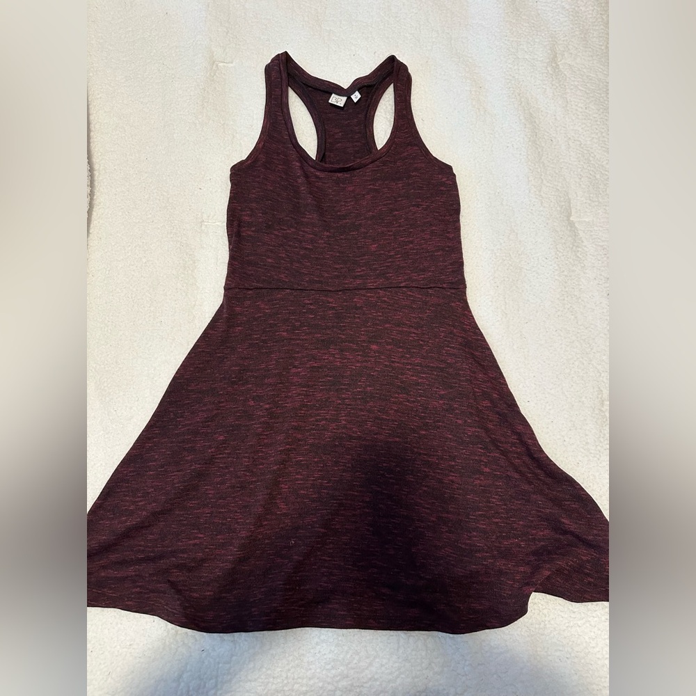 Maroon knit dress